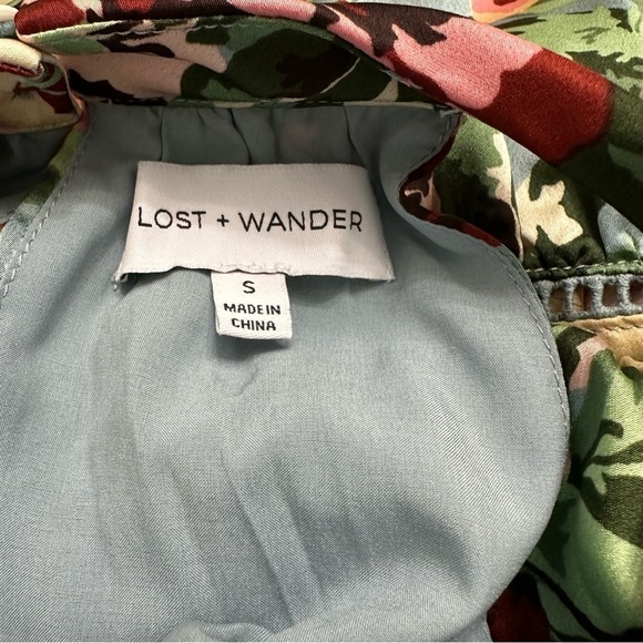 Lost + Wander Anthropologie Tea Party Maxi Dress Sleeveless Floral SZ Small EUC - Picture 4 of 12
